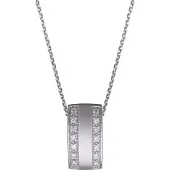 Orphelia Damen-Kette aus 925er Sterlingsilber mit Anhänger – Silber ZH-4575