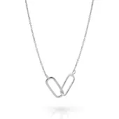 Orphelia 'Rose' Halskette für Damen aus 925er Sterlingsilber – Silber ZK-7561