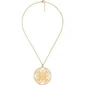 Orphelia Damen-Kette aus 925er Sterlingsilber mit Anhänger – Gold ZH-6035/2