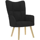 vidaXL Relaxsessel Schwarz Stoff