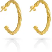 Orphelia 'Beverly' Creolen für Damen, 925 Sterlingsilber, Gold ZO-7554/G