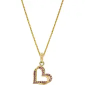 Orphelia 'Cecilia' Damen-Anhänger aus 925er Sterlingsilber mit Kette – Gold ZH-7584/R
