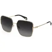 Police SPLF34 0301 SHINY ROSE GOLD WITH BLACK PARTS 57/15/135 Damen Sonnenbrillen