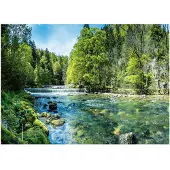WALLARENA FOTOTAPETE Wasserfall 3D Natur 250x175