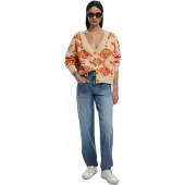 Desigual Strickjacke Carter 25WWJF22 Beige Relaxed Fit