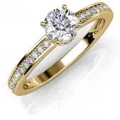MYC Paris Kopie des Rings Elise - Roségold und Kristall