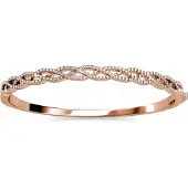 MYC Paris Geflochtene Armbänder - Roségold und Kristall