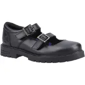 Hush puppies Ella Junior Mädchenschuhe Aus Schwarzem Leder