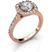 MYC Paris Kuscheliger Ring - Roségold und Kristall