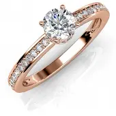 MYC Paris Elise Ring - Roségold und Kristall