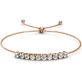 MYC Paris Crystal Mia Armbänder - Roségold und Kristall