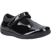 Hush puppies Caitlin T-Bar Mädchenschuhe Aus Schwarzem Leder
