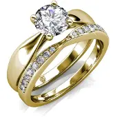 MYC Paris Prestige Ring - Gold und Kristall