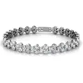 MYC Paris Prinzessinnen-Armband - Silber und Kristall
