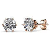 MYC Paris Solitaire S Ohrringe - Roségold und Kristall