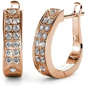MYC Paris Creolen „Meg“ – Roségold und Kristall