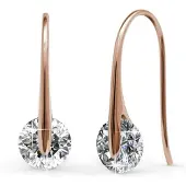 MYC Paris Edle Ohrringe - Rose Gold und Kristall