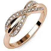 MYC Paris Trist Ring - Roségold und Kristall
