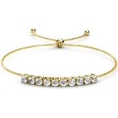MYC Paris Crystal Mia Armbänder - Gold und Kristall