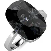 MYC Paris Klassischer Ring - Silber und Schwarz