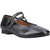 Hush puppies Nancy Mary Jane Damen Schwarze Lederschuhe