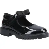 Hush puppies Astrid Schleife Leder Mädchenschuhe Schwarz