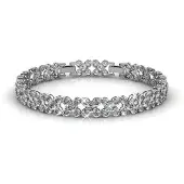 MYC Paris Blumige Armbänder - Silber und Kristall