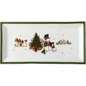 Hutschenreuther Platte 36 eckig Happy Winter g