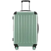Hauptstadtkoffer Spree - Trolley 65cm mit Erweiterung, Hardshell Suitcase, Check-In Reisekoffer Gepäck 20 kg 4 Rollen, Hartschalen-Koffer TSA, 74L,Mint