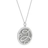 Orphelia 'Serena' Damenkette mit Anhänger aus 925er Sterlingsilber - Silber ZH-7096