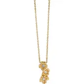 Orphelia Damen-Kette aus 925er Sterlingsilber mit Anhänger – Gold ZH-6018/2