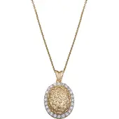 Orphelia Damen-Kette aus 925er Sterlingsilber mit Anhänger – Gold ZH-4520-GOLD