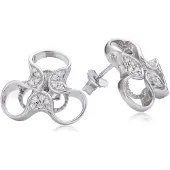 Orphelia Ohrstecker für Damen, 925 Sterlingsilber, Silber ZO-5033
