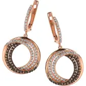 Orphelia 'Alina' Tropfenohrringe aus 925er Sterlingsilber für Damen - Rosé ZO-7055