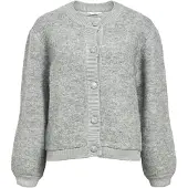 Object Damen Pullover & Cardigans Objmerle Ls Lo Knit Bomber - Grijs - Größe L