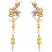 Faina Women Dangle Earrings in Rose Gold Yellow | Gr.: onesize