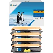 G + G G&G Toner kompatibel zu Brother TN-230 Schwarz Cyan Magenta Gelb - Tonereinheit