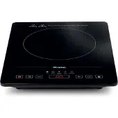 Ariete 1997/00, Schwarz, Arbeitsplatte, 37 cm, Zonen-Induktionskochfeld, Glaskeramik, 1 Zone(n)