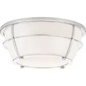QUOIZEL Elstead Chance Deckenleuchte E27 2-fach Poliertes Chrom