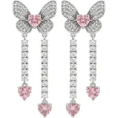 NAEMI Women Earrings in Silver Rose | Gr.: onesize