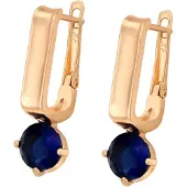 NAEMI Women Earrings in Rose Gold Navy | Gr.: onesize