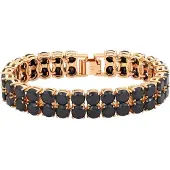 Faina Women Crystal-Studded Bracelet in Rose Gold Black | Gr.: onesize