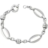 Faina Women Chain Link Bracelet in Silver | Gr.: onesize