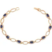 NAEMI Women Bracelet in Rose Gold Navy | Gr.: onesize