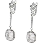 NAEMI Women Earrings in Silver White | Gr.: onesize