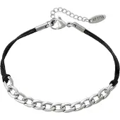 NAEMI Women Bracelet in Silver Black | Gr.: onesize