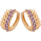 Faina Women Huggie Earrings in Rose Gold | Gr.: onesize