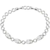 Faina Women Crystal-Studded Bracelet in Silver | Gr.: onesize