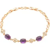 NAEMI Women Bracelet in Rose Gold Violet | Gr.: onesize