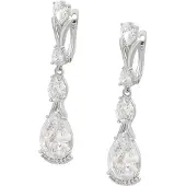 NAEMI Women Earrings in Silver White | Gr.: onesize